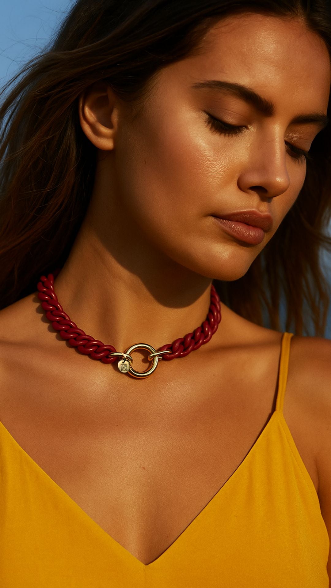 collana burano oro made in italy artigianale color ciliegia, oro 24 carati, ideale per regalo
